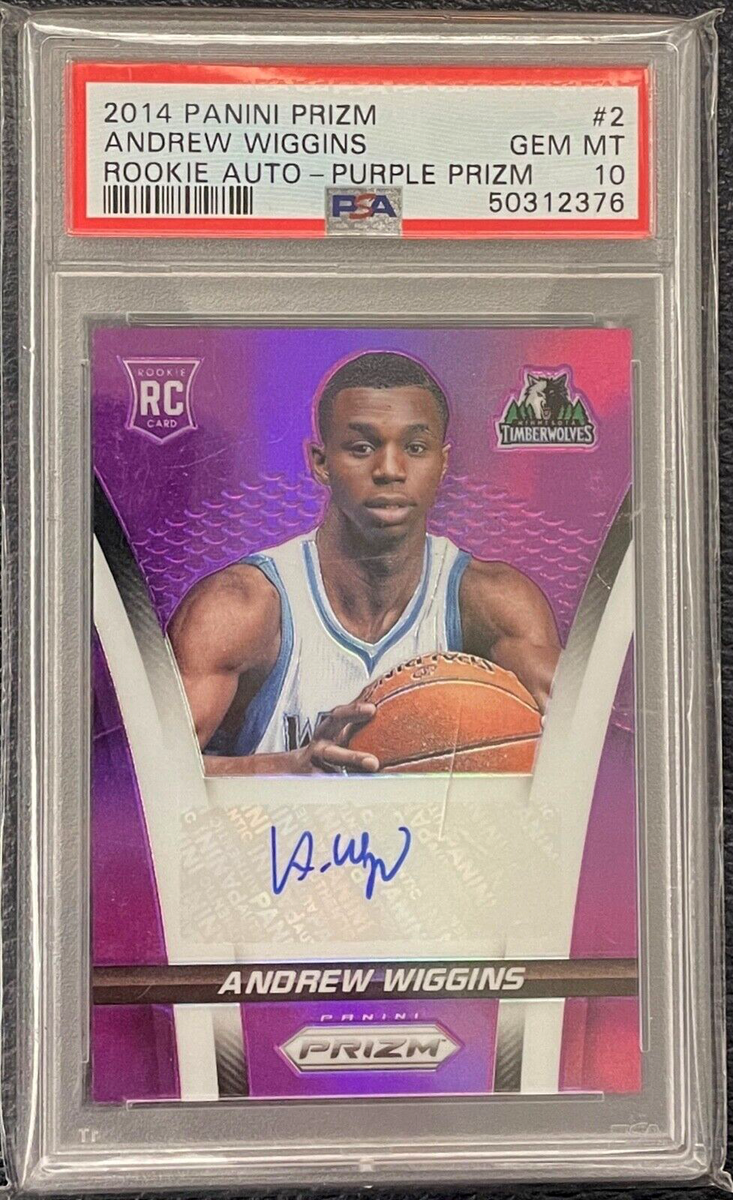 スポーツ選手 Panini Noir Andrew Wiggins RC patch auto Andrew