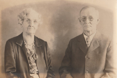 Americana real Photo Grandma Grandad fashion 4x6'' a6