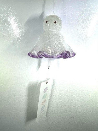 Teru Teru Bouzu Wind Chime Taku Glass Japan Yahiko no Kaze - Picture 2 of 3