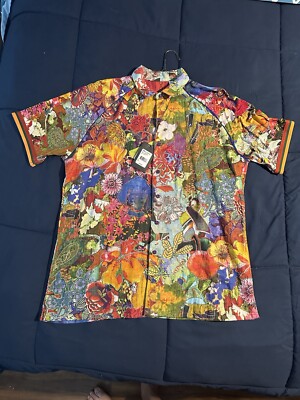 Robert Graham Landscapes Limited Edition Short Sleeve Shirt Size