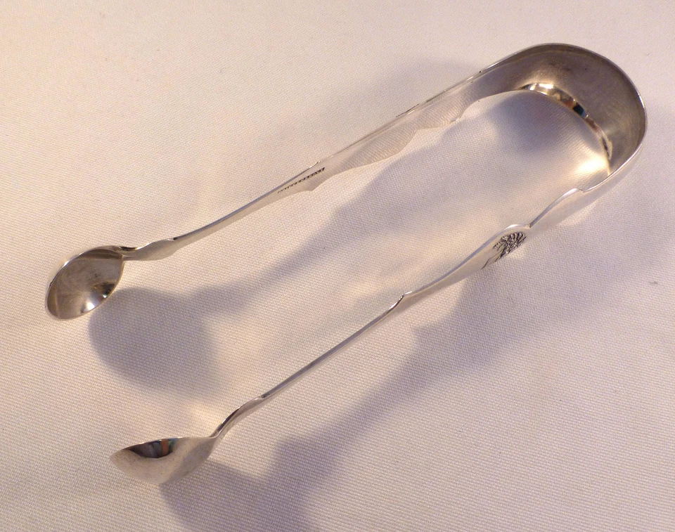 Cesta de Flores Moneda Plata Pinzas Grandes-6 1/2" Griffin & Hoyt, Nueva York, Nueva York Foto 2 de 4