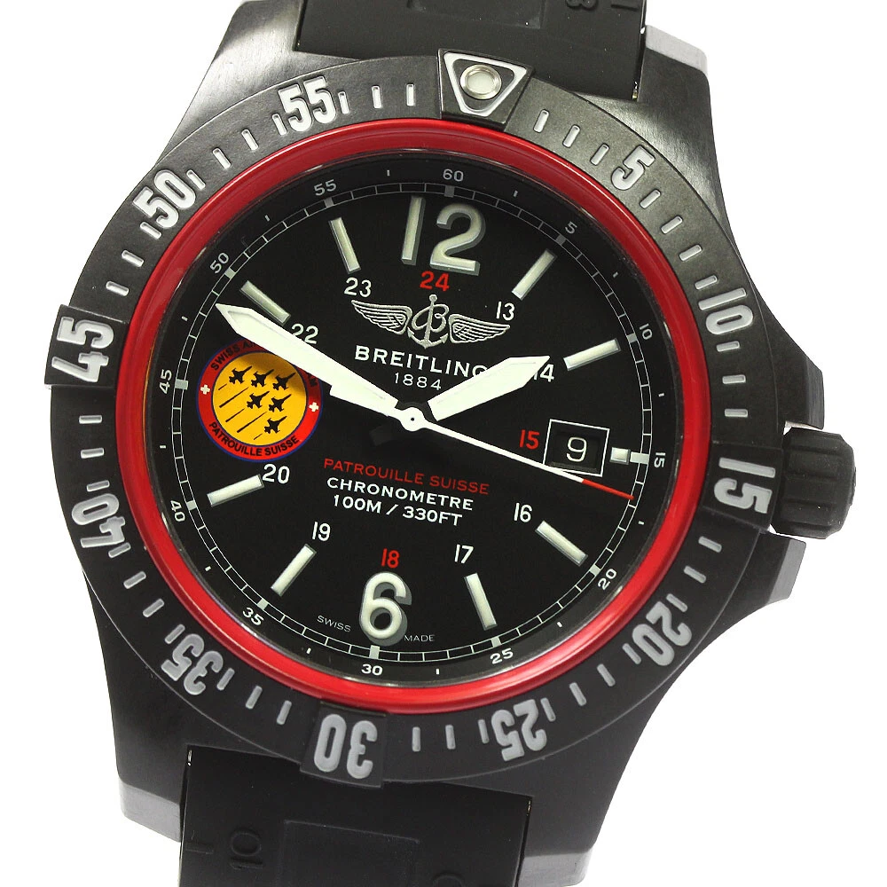 BREITLING Colt Sky Racer X74320 Date Black Dial Quartz Men s Watch 783290