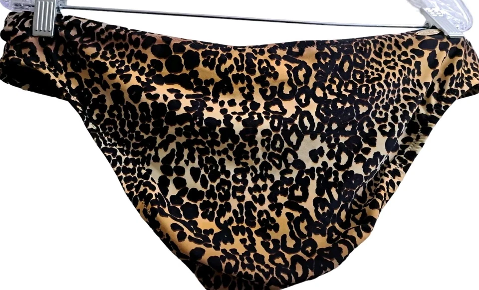 Bikini JESSICA SIMPSON Pantalones de Natación Hipster Estampado Animal Talla Grande $46 Nuevo con Etiquetas Foto 4 de 4