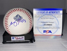 GARY PETTIS signed auto 2019 World Series Baseball HOUSTON ASTROS w/ COA PSA