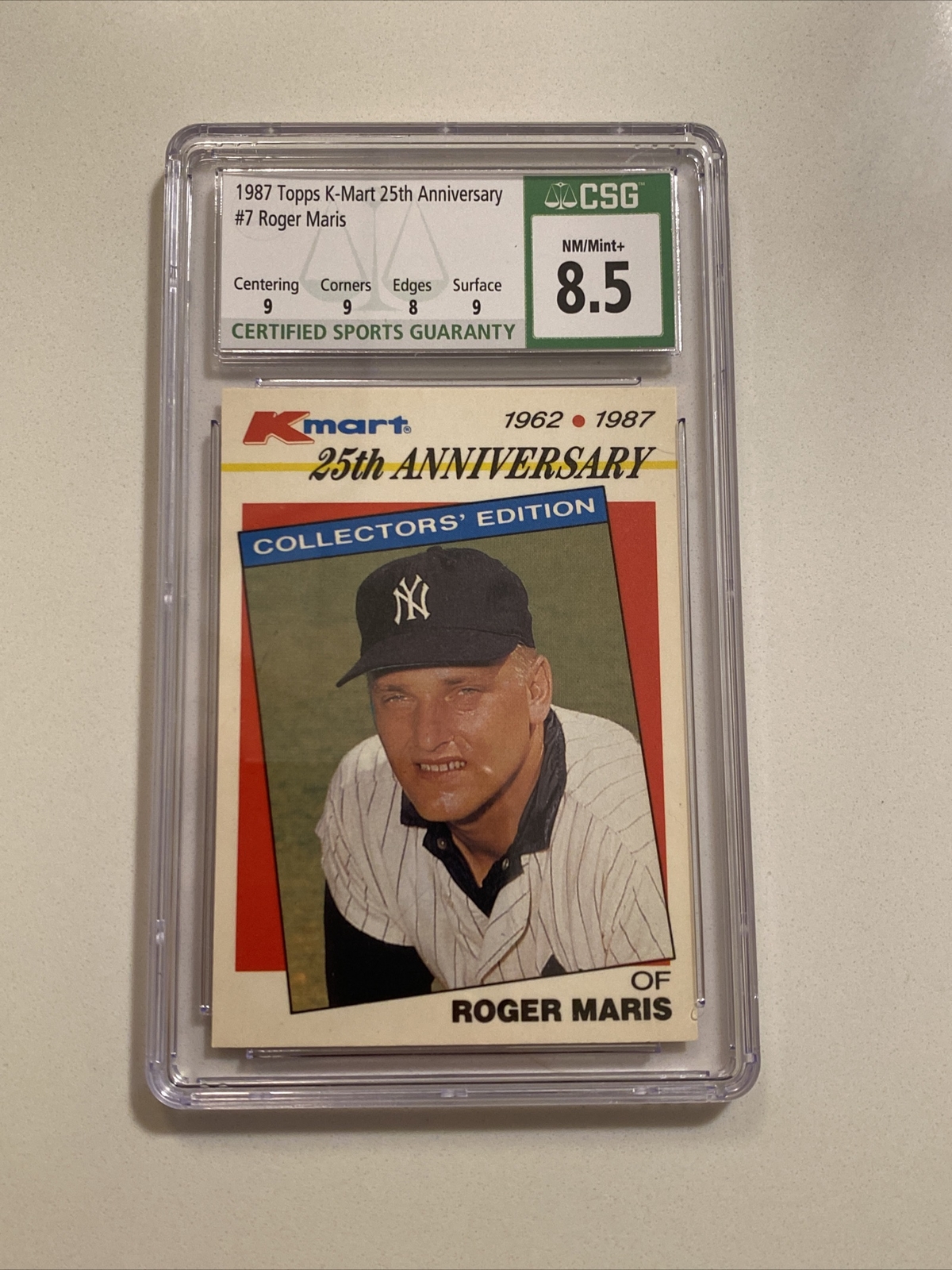 1987 Topps KMart 25th Anniversary Roger Maris #7 | CSG 8.5 NM Yankees Low  Pop | eBay