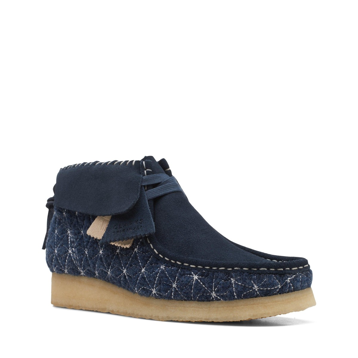Ankle Boots Clarks Wallabee Boot Clarks Navy Boots BEAMS BOY X