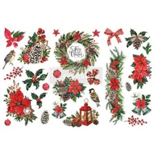 Classic Christmas | Mini Decor Transfers | Redesign with Prima Rub-on Holiday