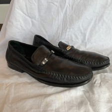 size 10 M Bruno Magli super soft black leather loafers