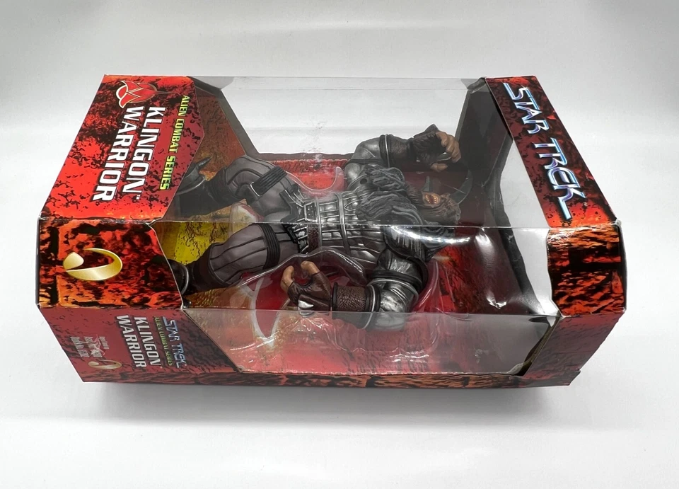 Figura de acción 1999 Star Trek Klingon Warrior 9" Alien Combat Series Playmates Foto 3 de 4