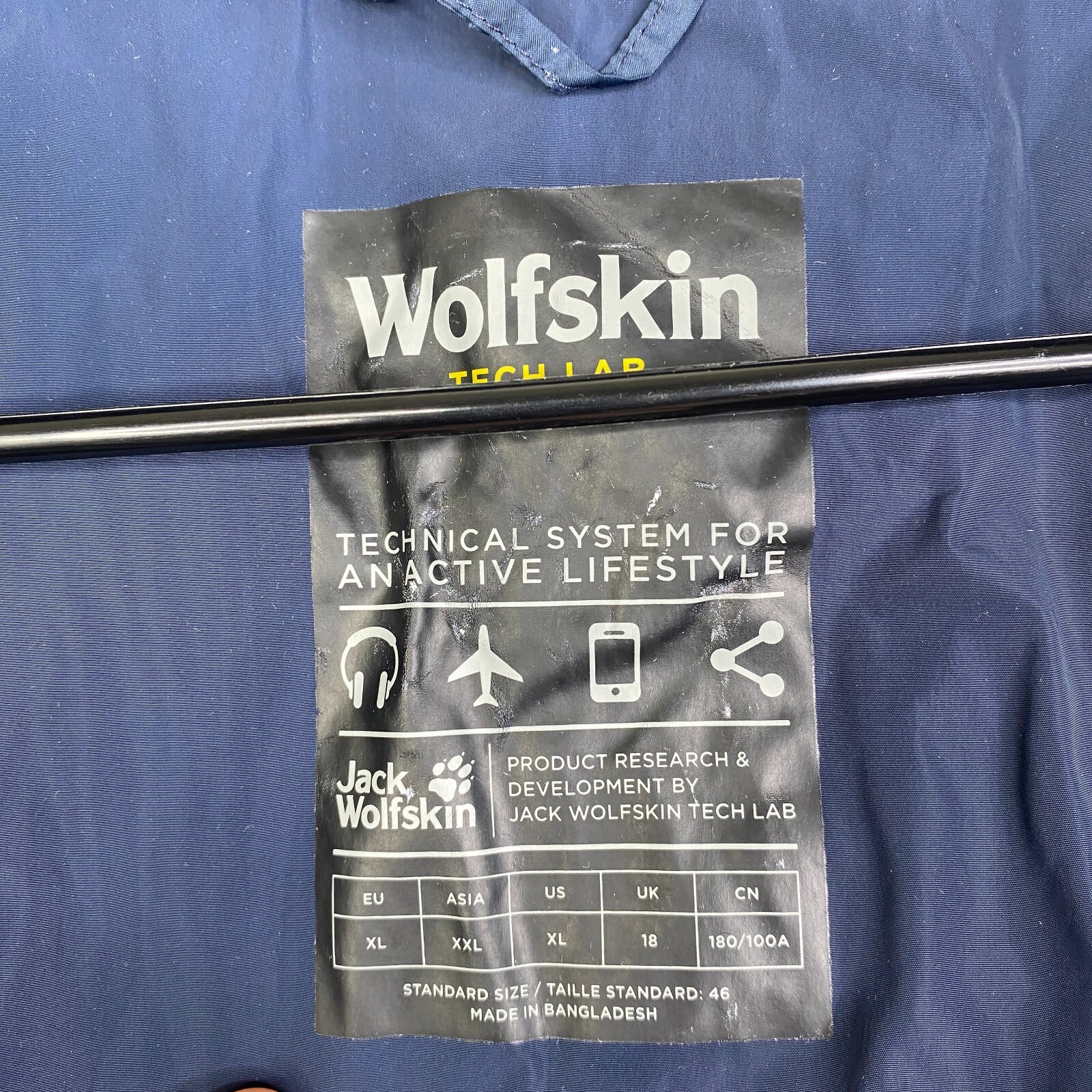 JACK WOLFSKIN STORMLOCK Tech Lab Hard Shell Blue … - image 5