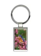 Gift Keychain : Easterm BlueBird Bird Watcher Nature Animal Ecology