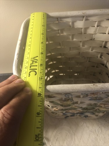 Cesta de basura y soporte para cepillo de dientes vintage de mimbre estilo campestre - Imagen 15 de 16
