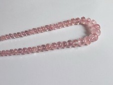 Perles en Pierres Fines Morganite Naturelle Rose, Rondelles, Fil 16