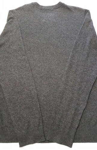 Abercrombie & Fitch Mens XXL V-Neck Muscle Gray Sweater Cotton Cashmere Blend - Picture 9 of 12
