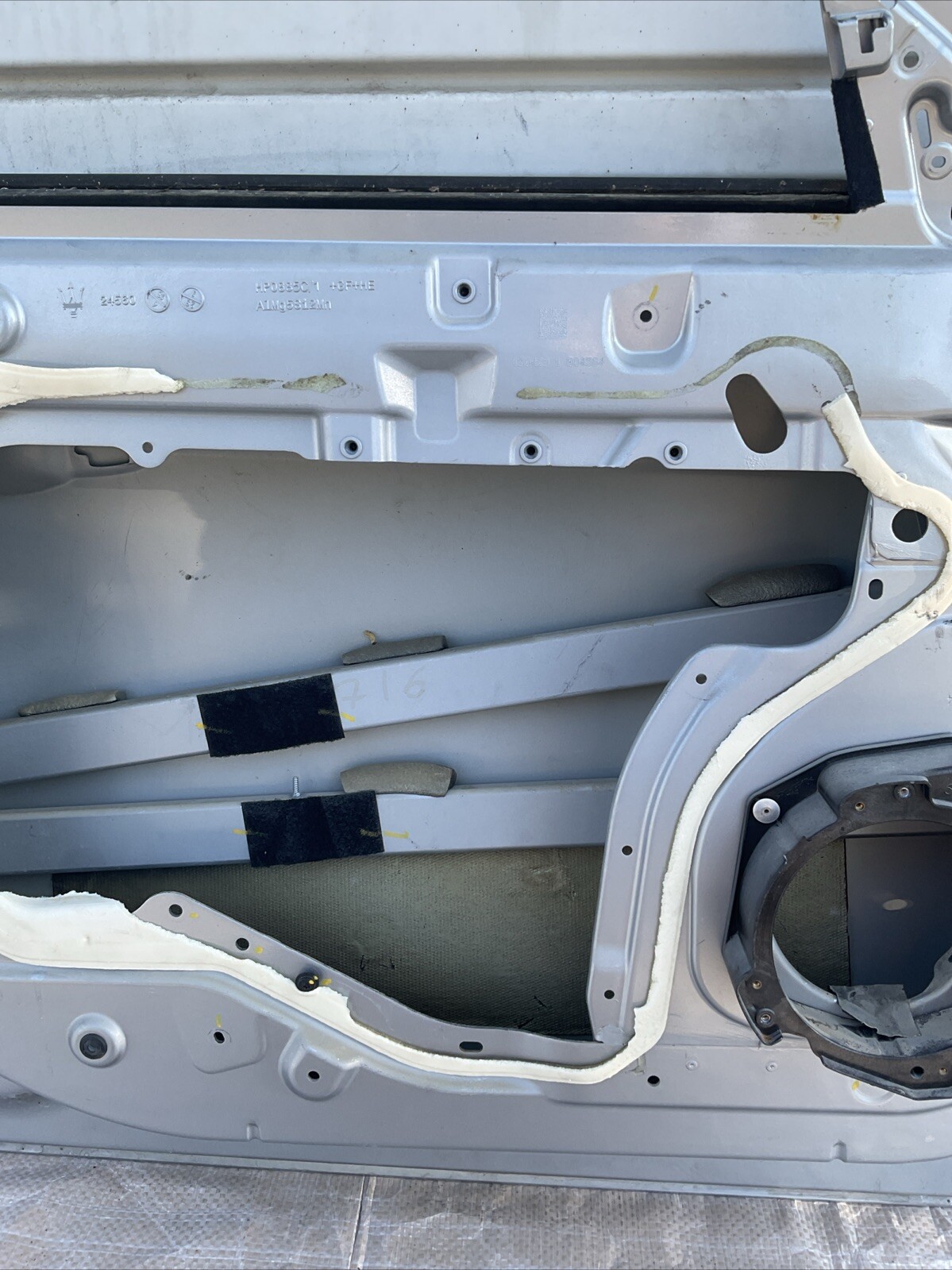 14-20 MASERATI QUATTROPORTE LEFT DRIVER FRONT DOOR SHELL SILVER 817/B OEM