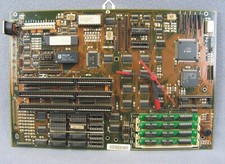 Altes 486 Computer Motherboard von 1988 als Uhr umgebaut inkl. original Speicher