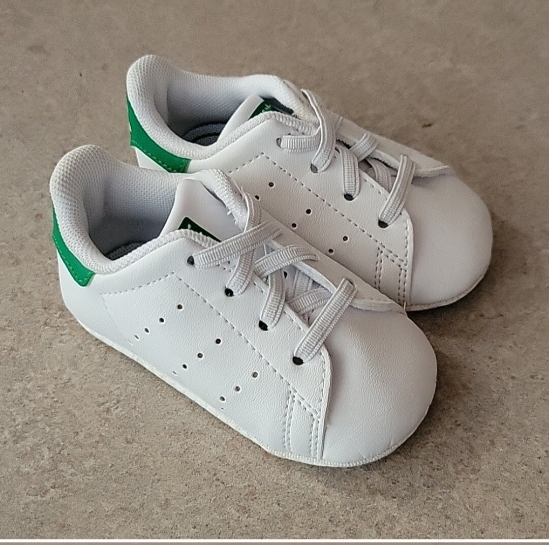 PONY CULLA BAMBINO ADIDAS STAN SMITH taglia 2 neonato bianco e verde