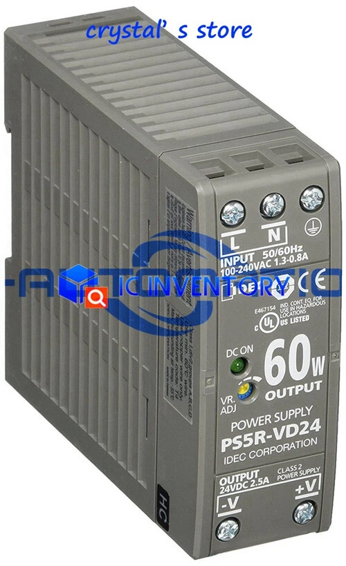 Power Supply IDEC 120W 24VDC Din PS5RVF24 TECO Technology