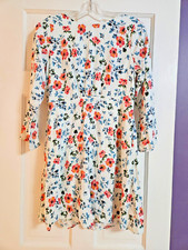 LOFT Women Flower Patterned A Line Dress Size 4