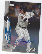 JAKE SANFORD 2020 TOPPS PRO DEBUT BASEBALL AUTO