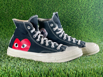   CONVERSE CT All Star 70 Hi COMME DES GARCONS Sneakers | Black | Sz 9 Wms