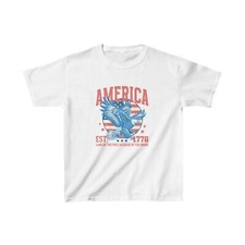America Est.1776 Kids Heavy Cotton  Tee