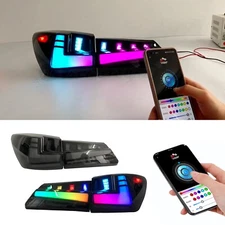 HCMOTION RGB LED Tail Lights For Lexus IS250 IS350 ISF 2006-2013 Animation Lamps