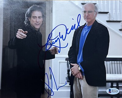 LARRY DAVID RICHARD LEWIS SIGNED CURB YOUR ENTHUSIASM 8x10 PHOTO