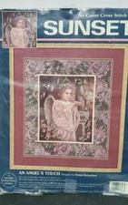 NEW ANGEL CROSS STITCH KIT by Donna Richardson 13930 Sunset 1995 COMPLETE 