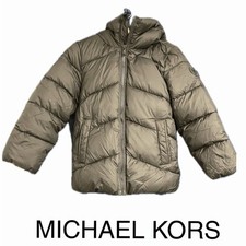 Michael Kors Kids Black Hooded Puffer Jacket Unisex Size 8 Cozy
