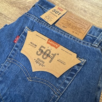 Levi´s 501 Shorts W34 Men Denim Kurze Hose Dark blau