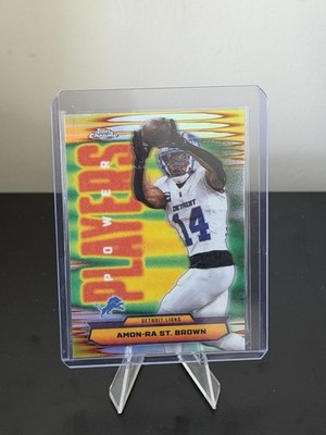 2025 Topps Chrome Football Amon-Ra St. Brown Power Players Refractor #PP-26