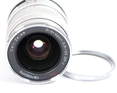 Carl Zeiss Distagon 25mm f/2.8 ZF-I T* Lens Canon EOS modified/Nikon mount ZFI