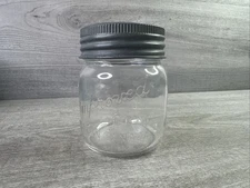 Vintage Canadian Mason Canning Jar:  Improved Gem Canada Zinc Lid 4.25" Tall