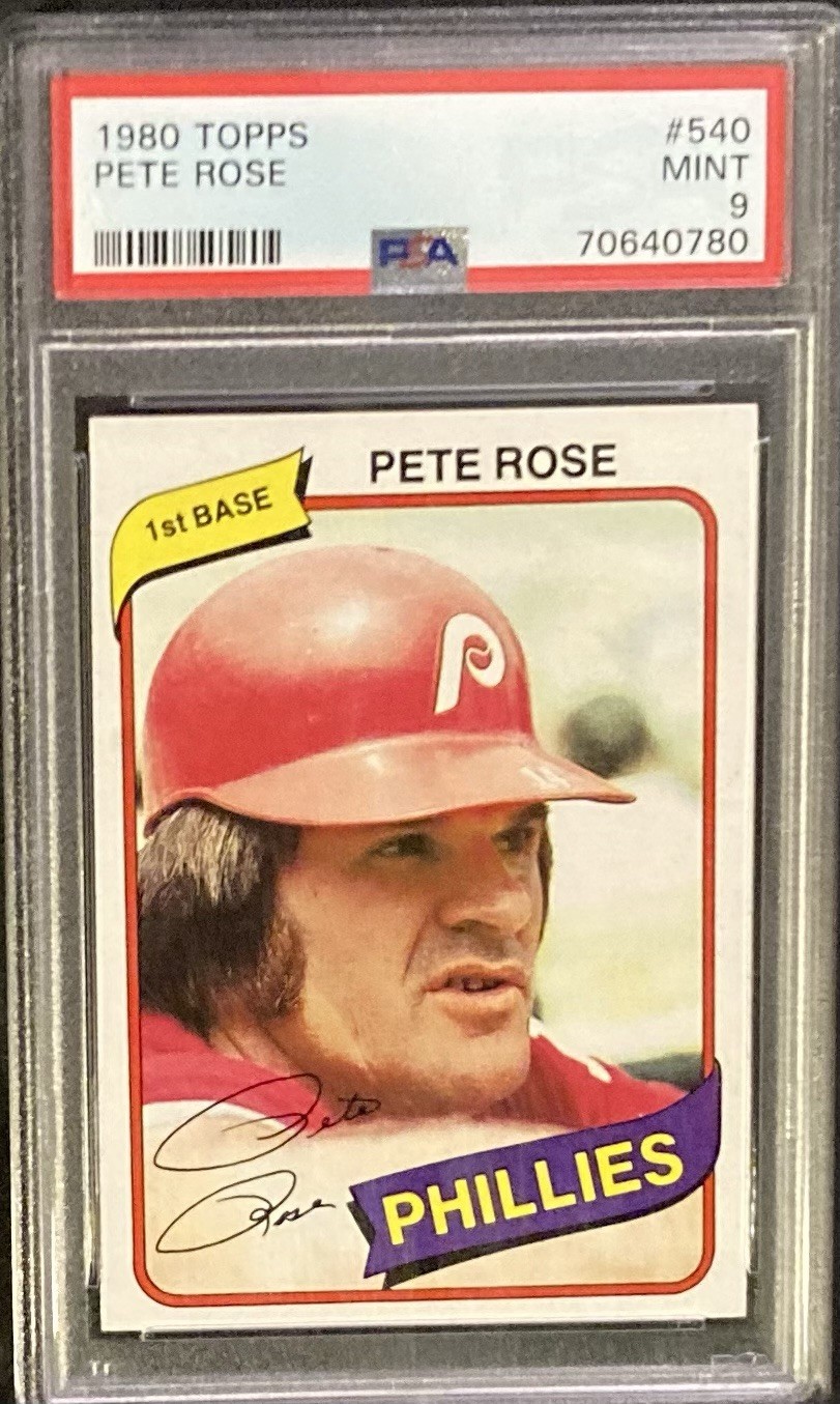 PETE ROSE 1980 TOPPS #540 PSA 9 MINT BASEBALL CARD 🔥🔥