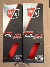 New Wilson Staff Duo Soft Golf Balls 2- Pack Red 