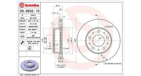 2X Magneti Marelli Bremsscheibe Bremsscheiben Satz Bremsen Vorne 360406023900-image