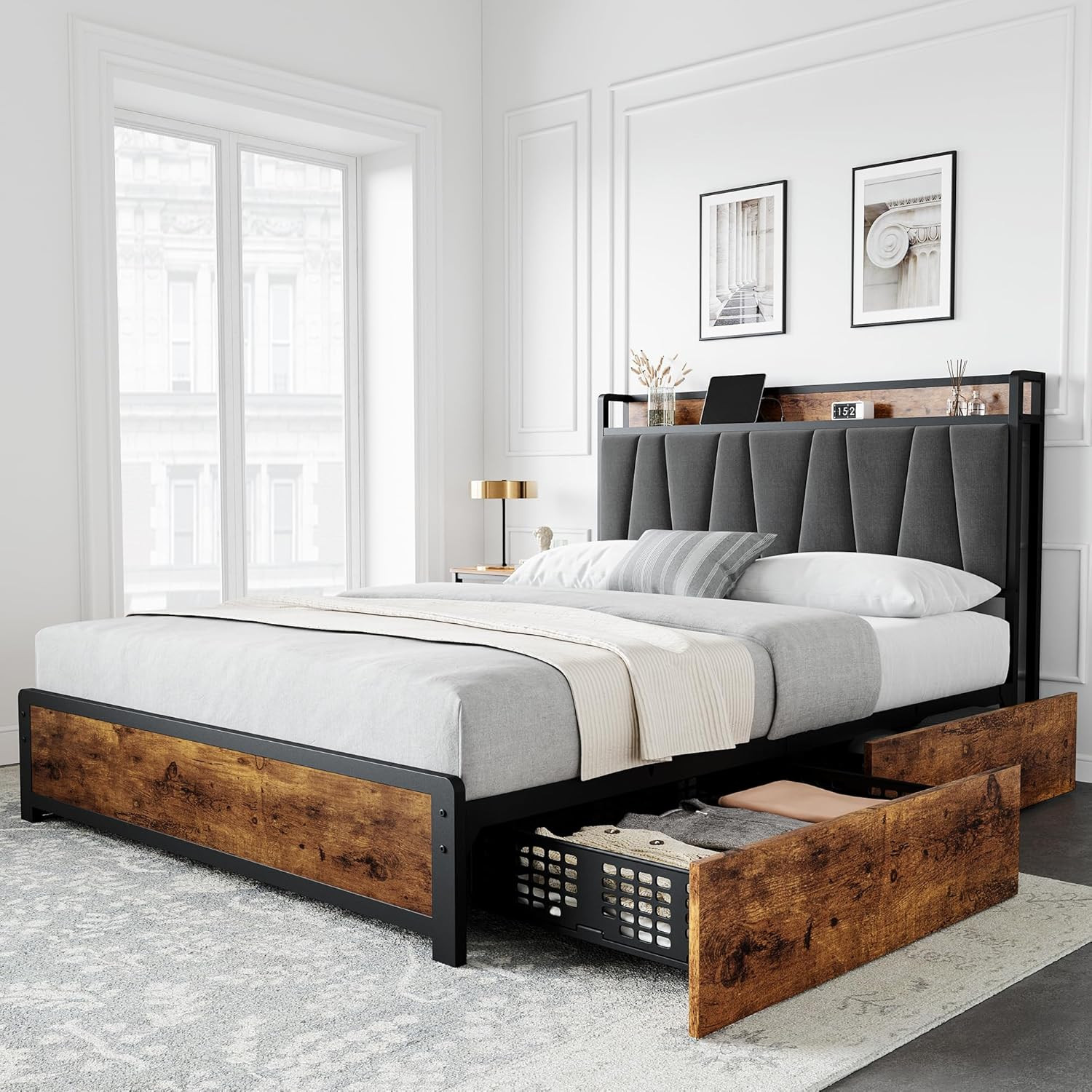 With Storage, Charging Station & Easy Assembly