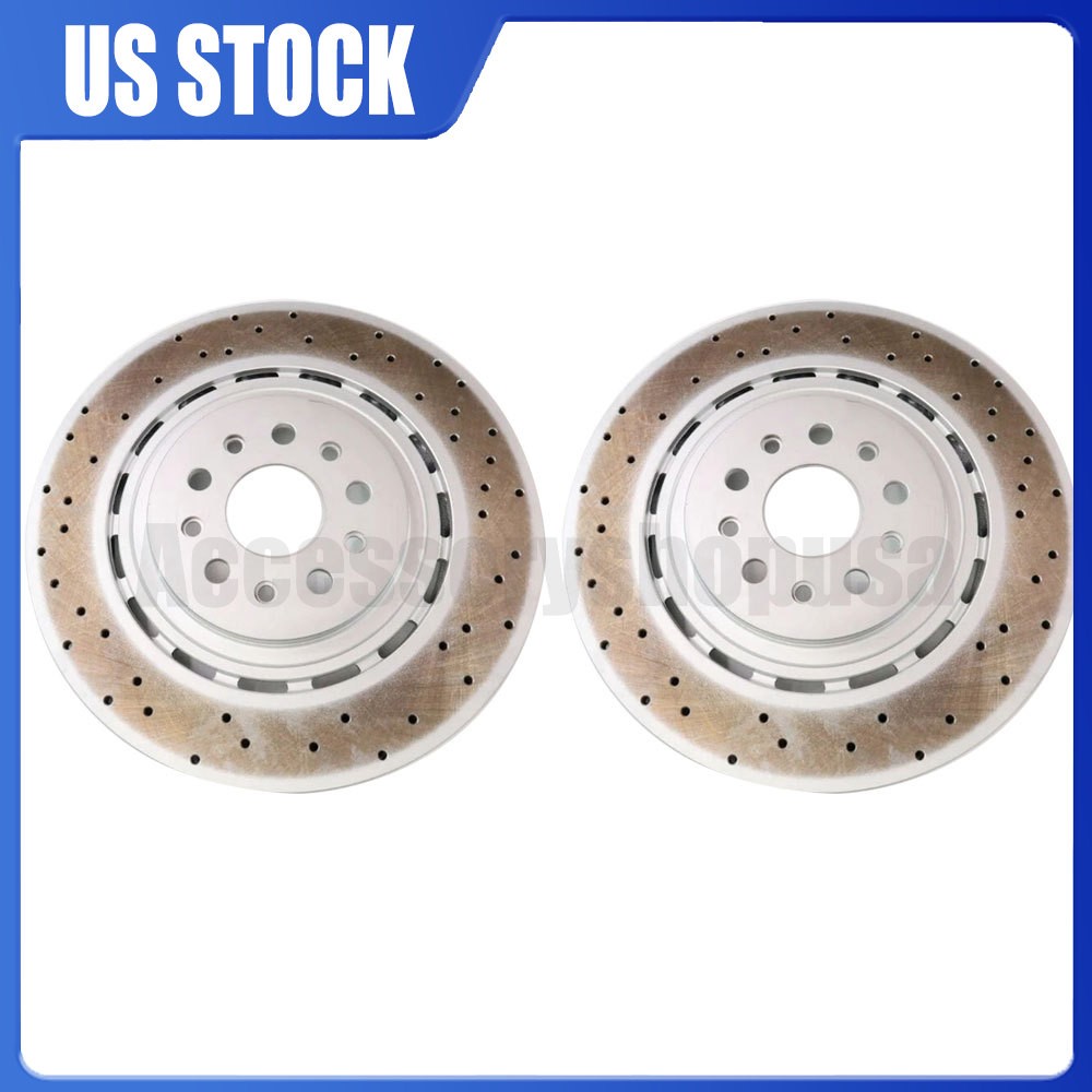 New Quattroporte Front Brake Rotors set of 2 For 14-21 Maserati Ghibli 670030935