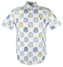 Polo Ralph Lauren Men's Printerly Oxford Print Classic Fit Shirt Small