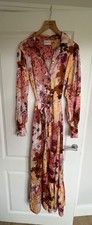 Image of Fabienne Chapot Midi Dress - Autumnal Colours - Size 38 (UK 10/12)
