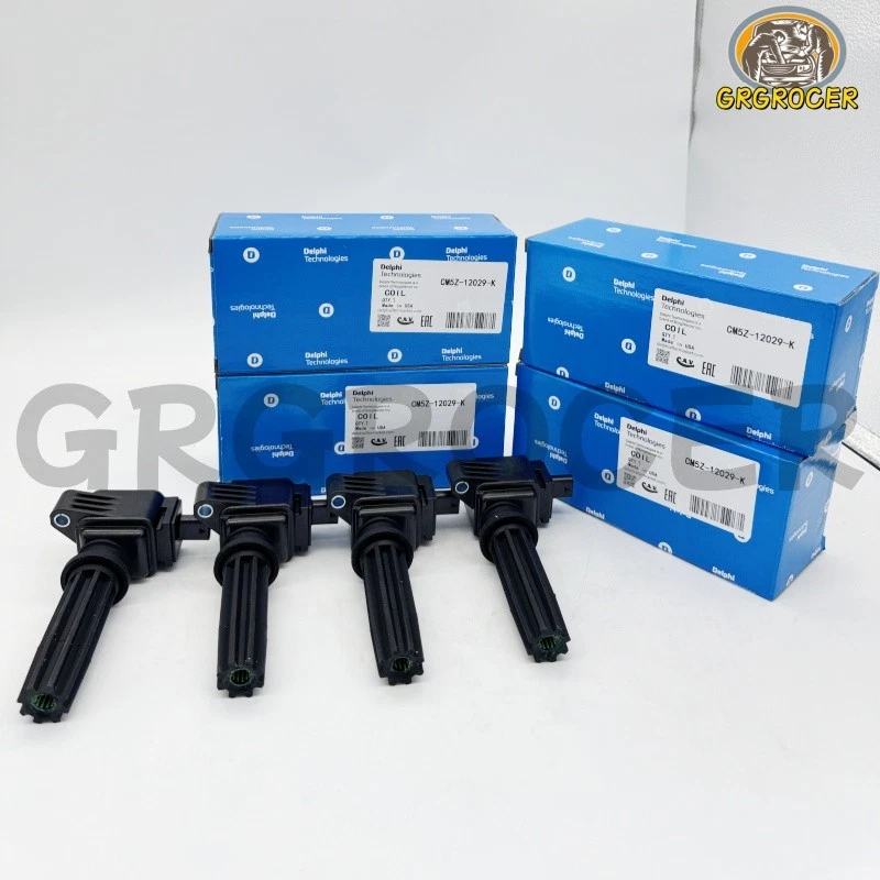 New 4Pcs Delphi CM5Z-12029-K Ignition Coils DG562 For 2012-19 Ford Edge MKZ 2.0L Foto 2 de 4