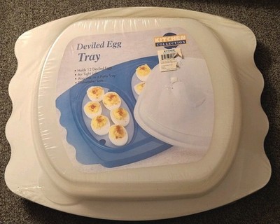Kitchen Collection Deviled Egg Tray. Holds 12 Eggs. UNIQUE, VINTAGE, RARE