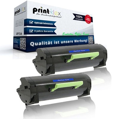 2x Kompatibel XL Tonerkartuschen für Lexmark MX 317 dn Drucker Toner