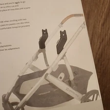 UPPAbaby VISTA UPPER Adapters for VISTA 2015+ and later New Sealed Black