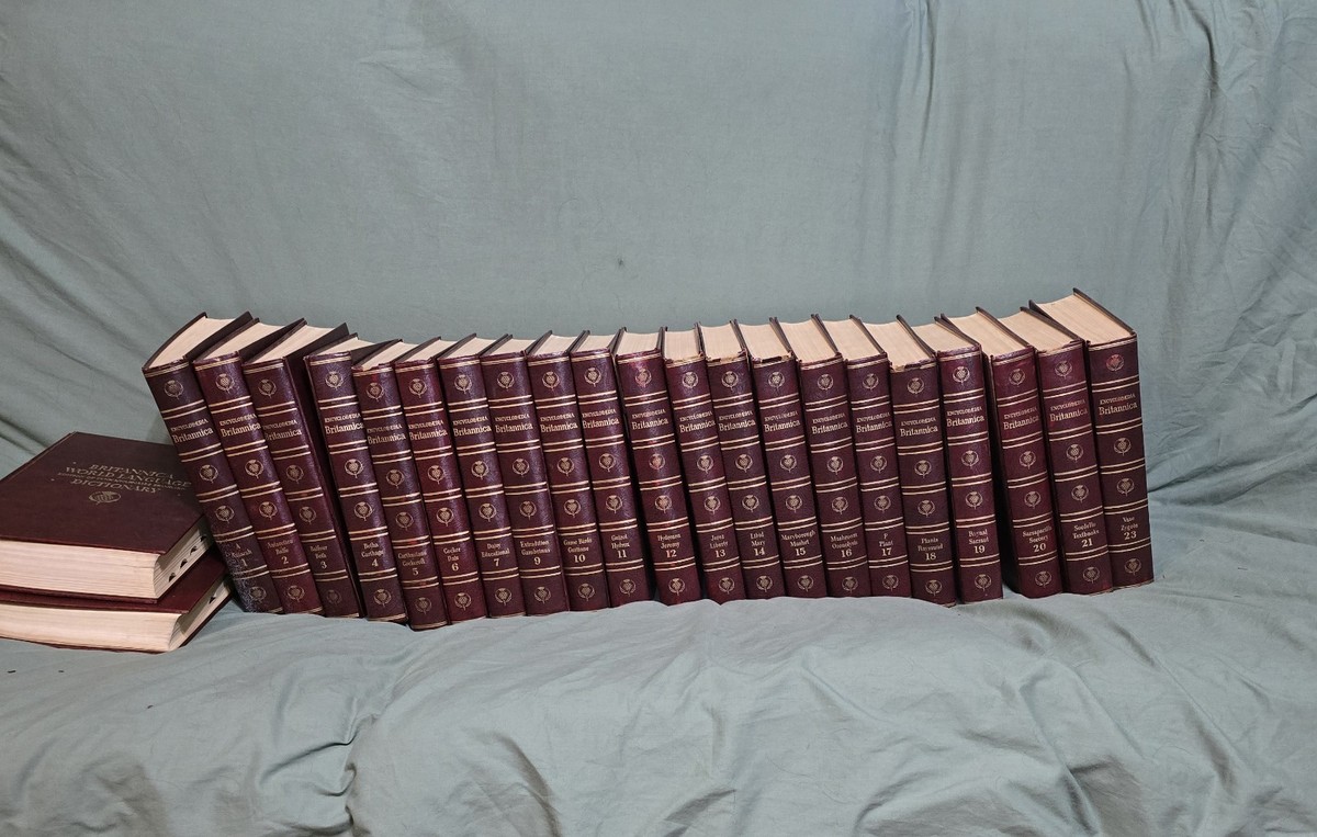 1960 Encyclopedia Britannica Set 1-21 23 + Index & Dictionary | eBay