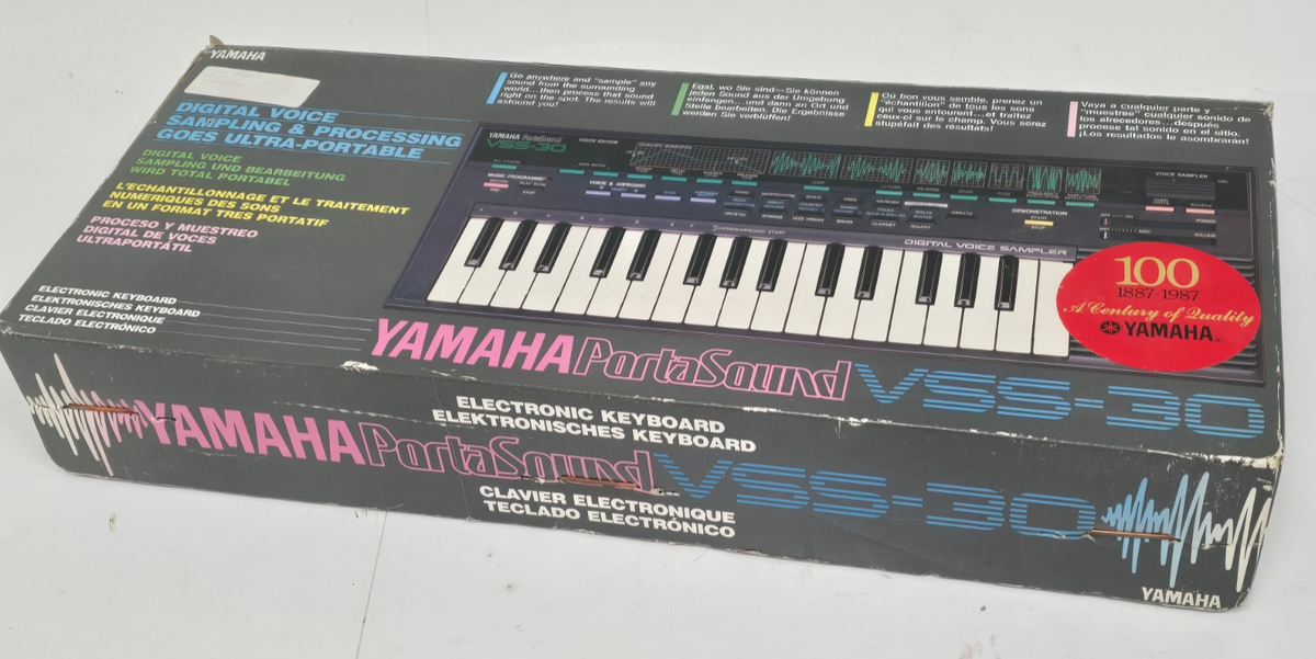 Yamaha PortaSound VSS-30(箱付き) Yamaha VSS-30 PortaSound Digital Voice Sampler Vintage Keyboard