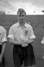 Arsenals Arthur Milton wearing England shirt when he played fi- 1951 Old Photo