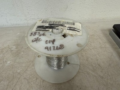 Vintage Spool of Solder Wire Industrial Electronics Repair Metal Wire Roll
