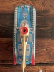 Vintage 1960 Tin Car toy Interkozmosz Space Rocket Works! — photo 4